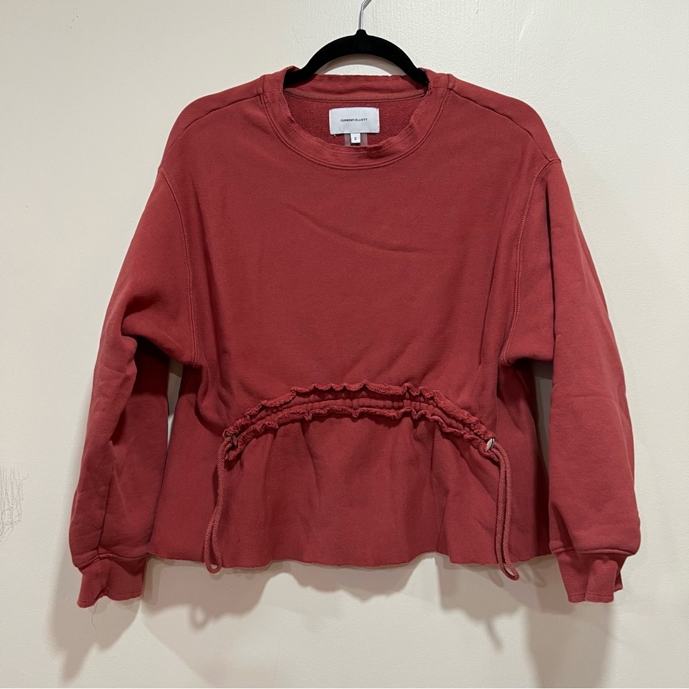 Current/Elliot The Bloom Cinched Waist Sweatshirt